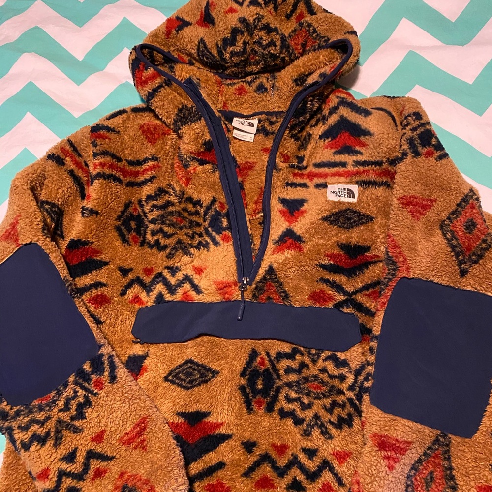 North Face Tribal Sherpa Hoodie, Men’s XL